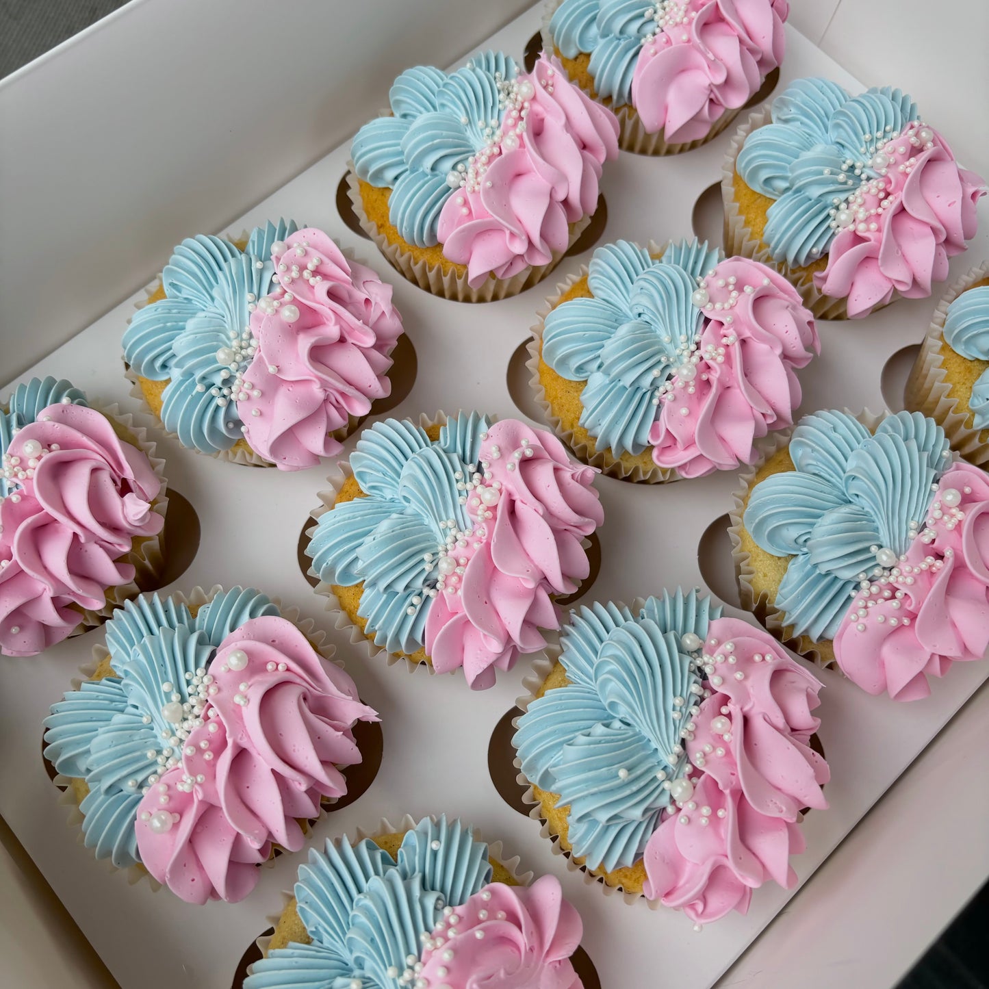 Gender Reveal Cupcakes