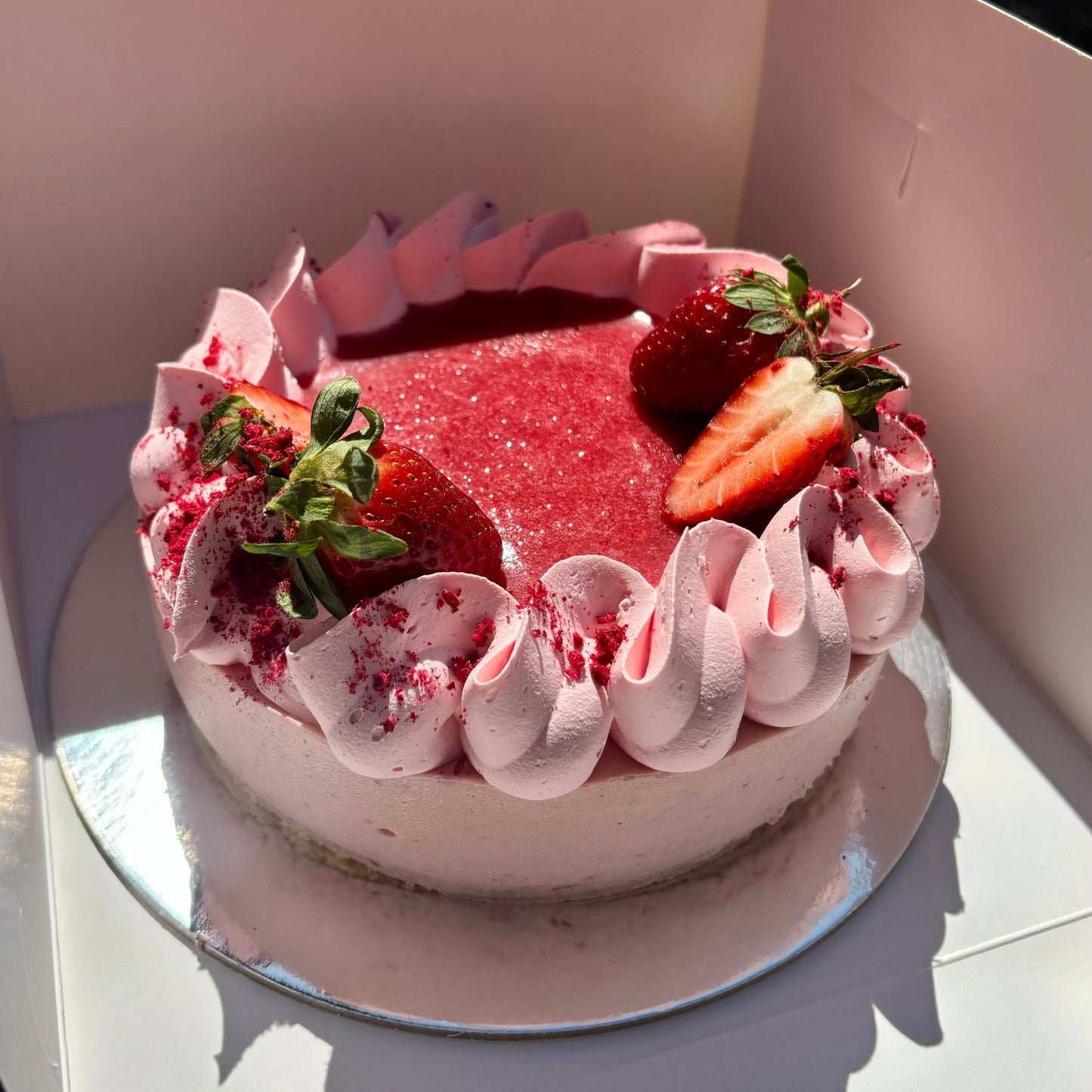 Strawberry Mousse Cake