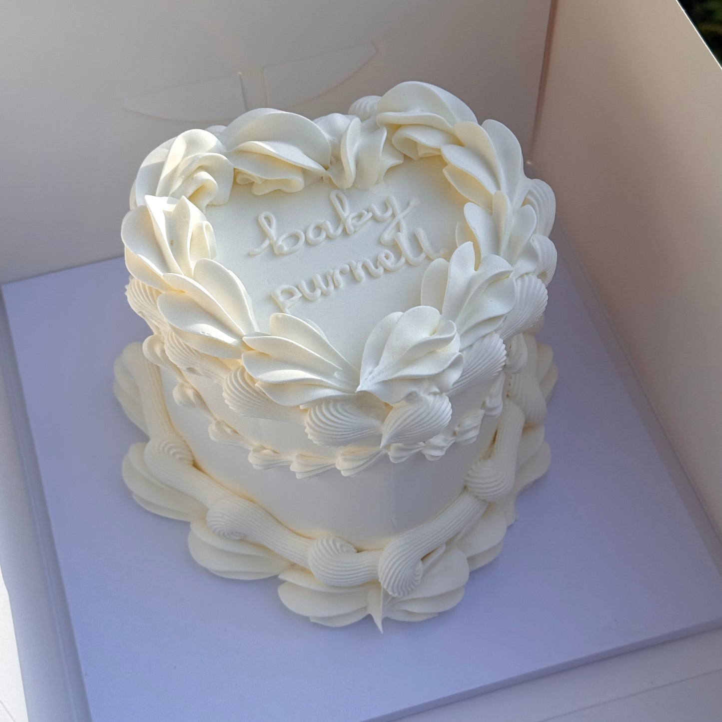 Gender Reveal Vintage Style Cake