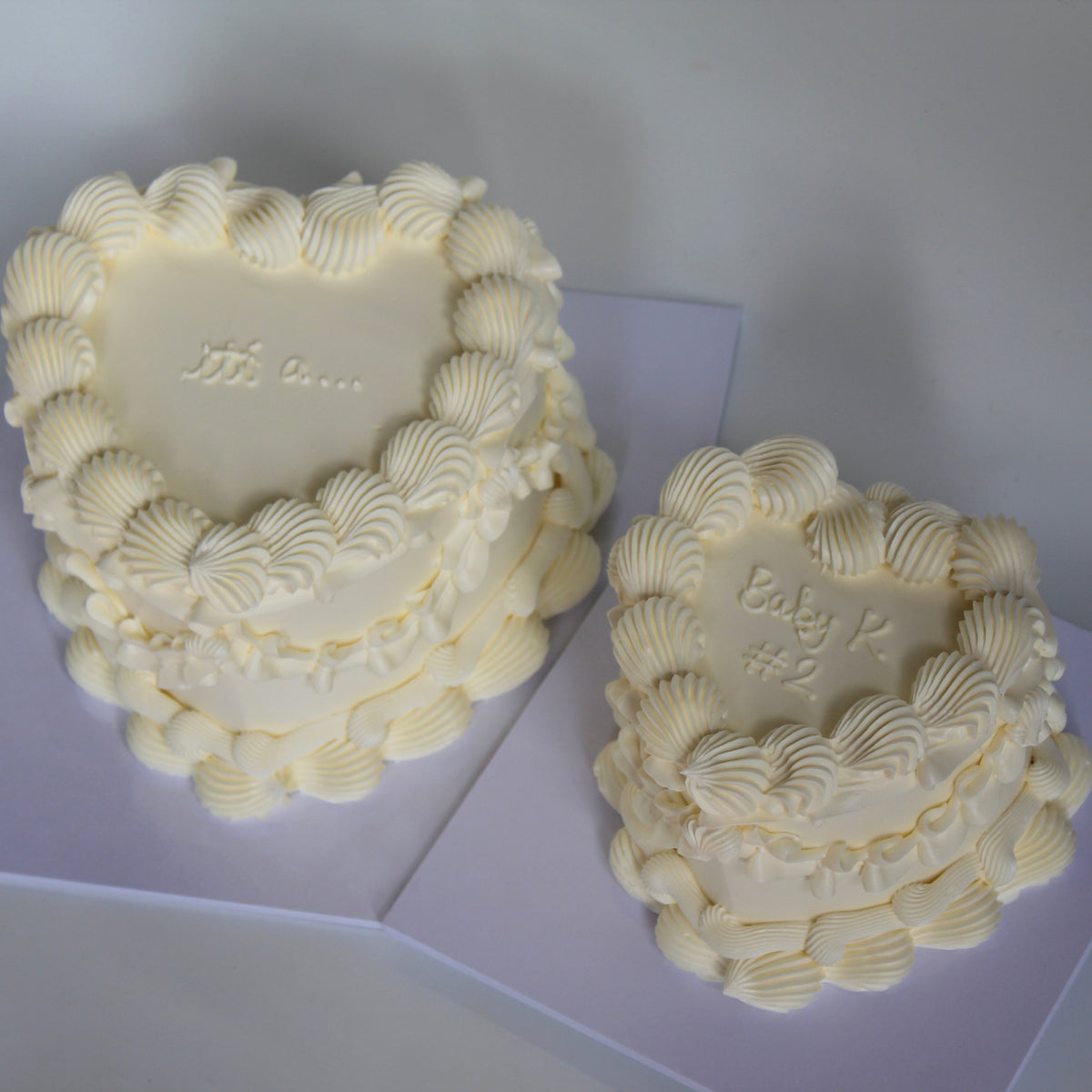 Gender Reveal Vintage Style Cake