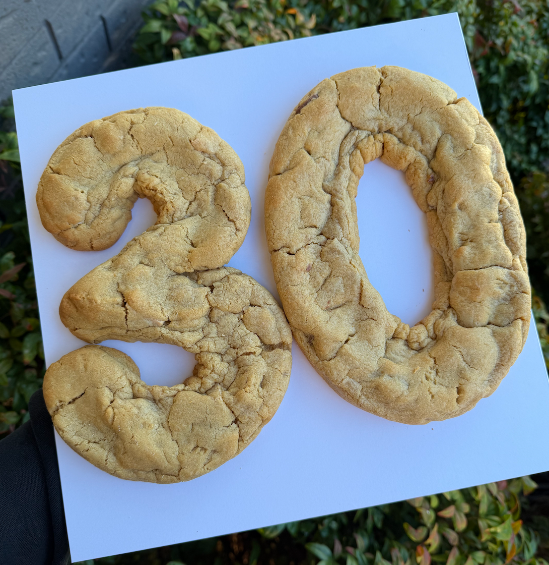Large Letter & Number Cookies