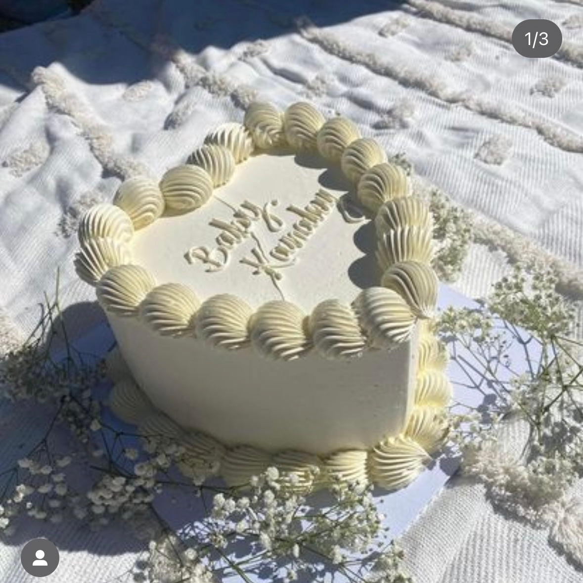 Gender Reveal Vintage Style Cake