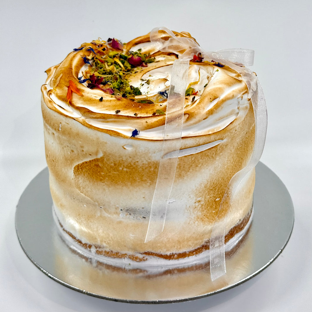 Pistachio Meringue Cake