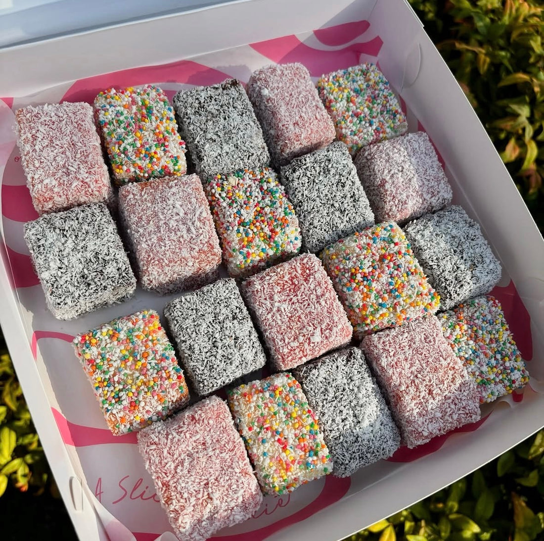 Mini Lamington Bites (20 pieces) – A Slice of Jodie