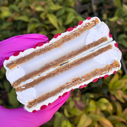 Candy Cane Wagon Wheel (Peppermint White Choc)