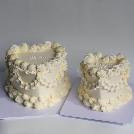 Gender Reveal Vintage Style Cake