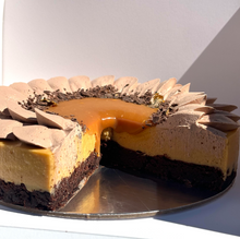 Load image into Gallery viewer, Caramel &amp; Chocolate Mousse Cake
