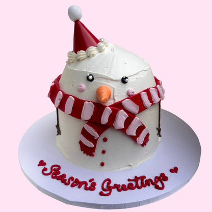 Frosty the Snowman Cake
