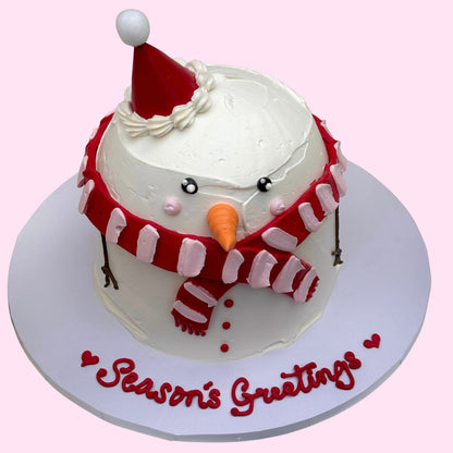 Frosty the Snowman Cake