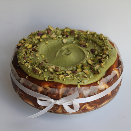 Pistachio Burnt Basque Cheesecake