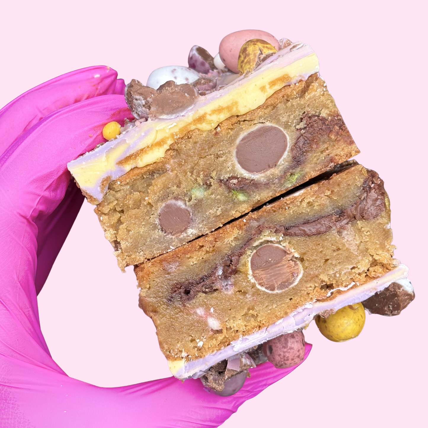 Nutella & Mini Egg Blondie