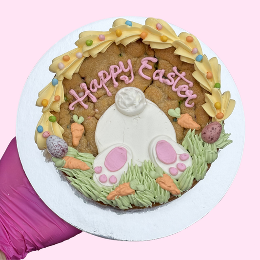 Easter Bunny's Big Decorated Cookie