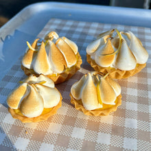 Load image into Gallery viewer, Baked Lemon Meringue Tarts (Mini &amp; Regular)
