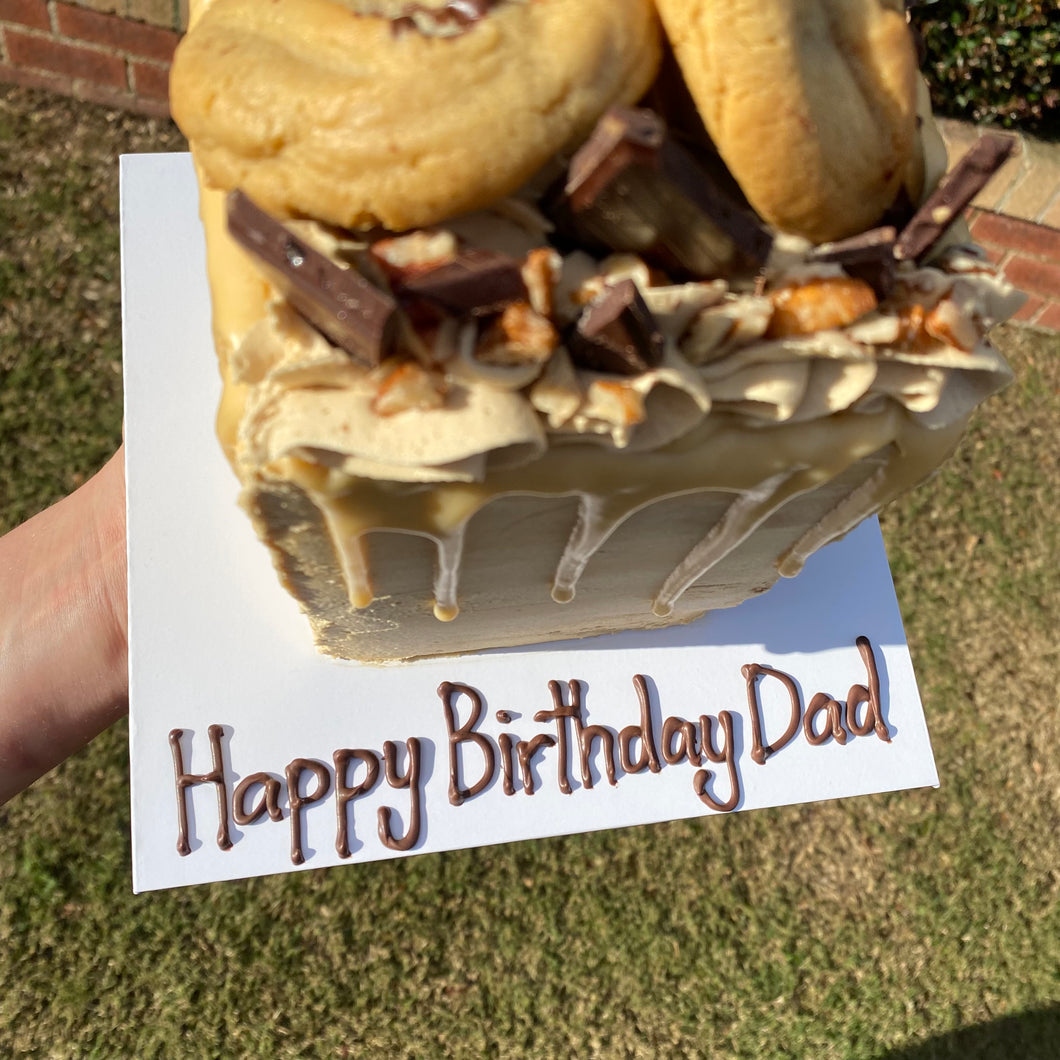 Cake Board Chocolate Message